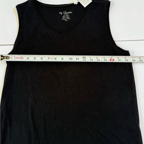 NWT Women’s Chicos Black Sleeveless Vest Size 2 - Picture 5 of 5
